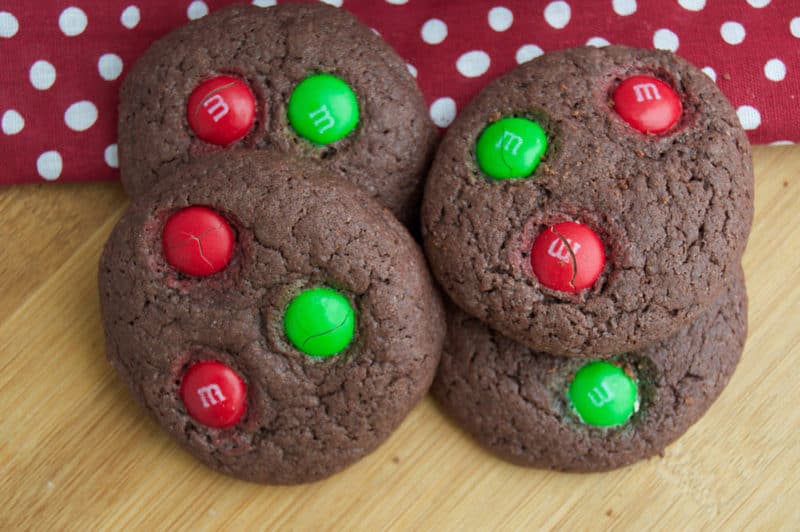 Chocolate Cake Mix Christmas Cookies • The Diary of a Real Housewife